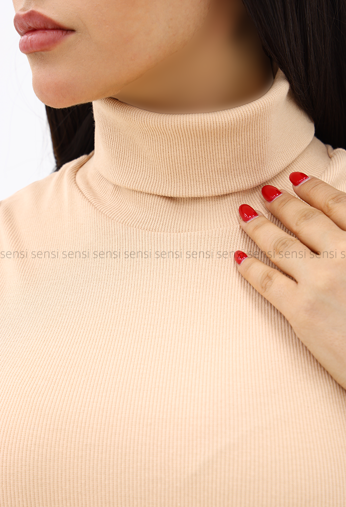 تاپ زنانه حلقه ای یقه اسکی کد1004448